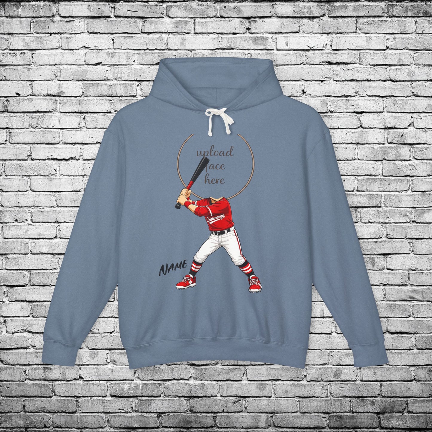 Chittenango Baseball Custom Caricature Hoodie - Comfort Colors Brand