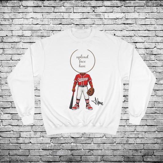 Chittenango Baseball Crewneck Sweatshirt (Dark Skin Tone) - Champion Brand