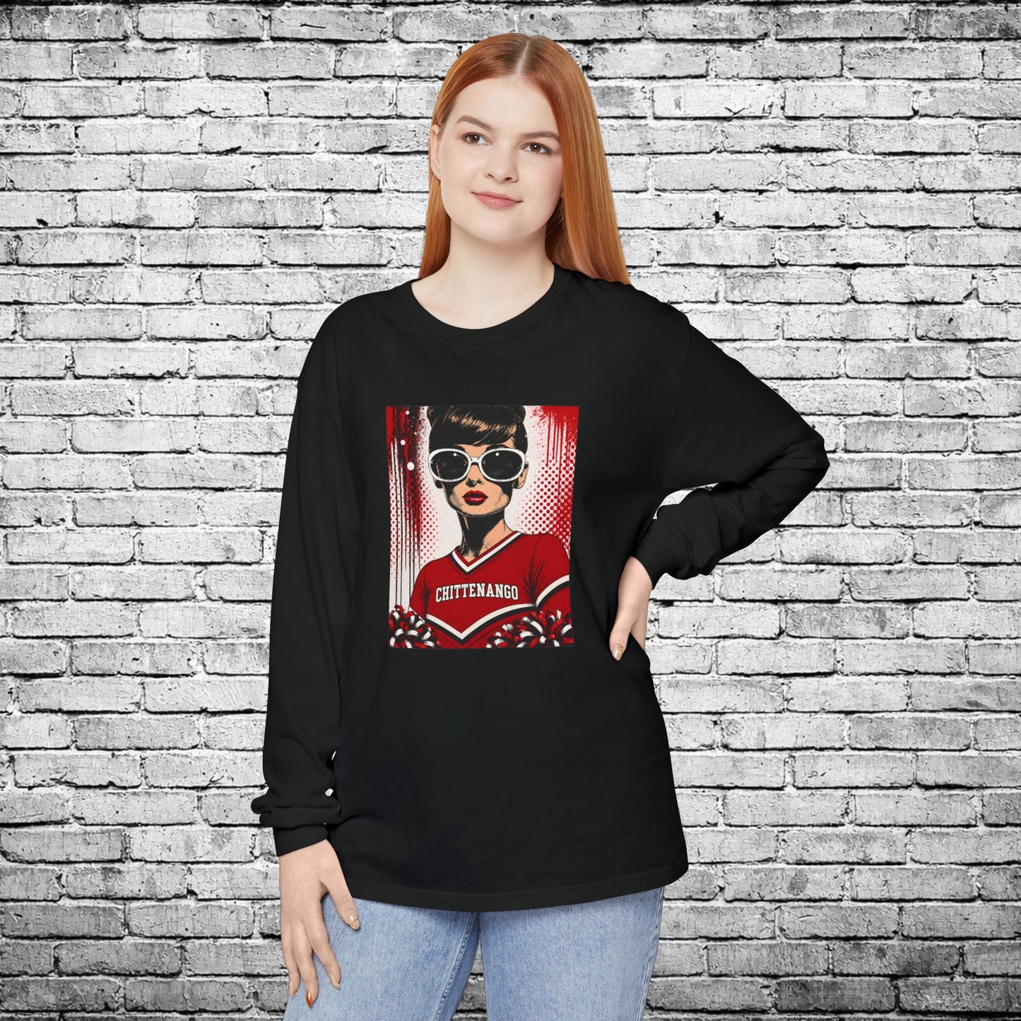 Chittenango Cheerleader Long Sleeve Comfort Colors T