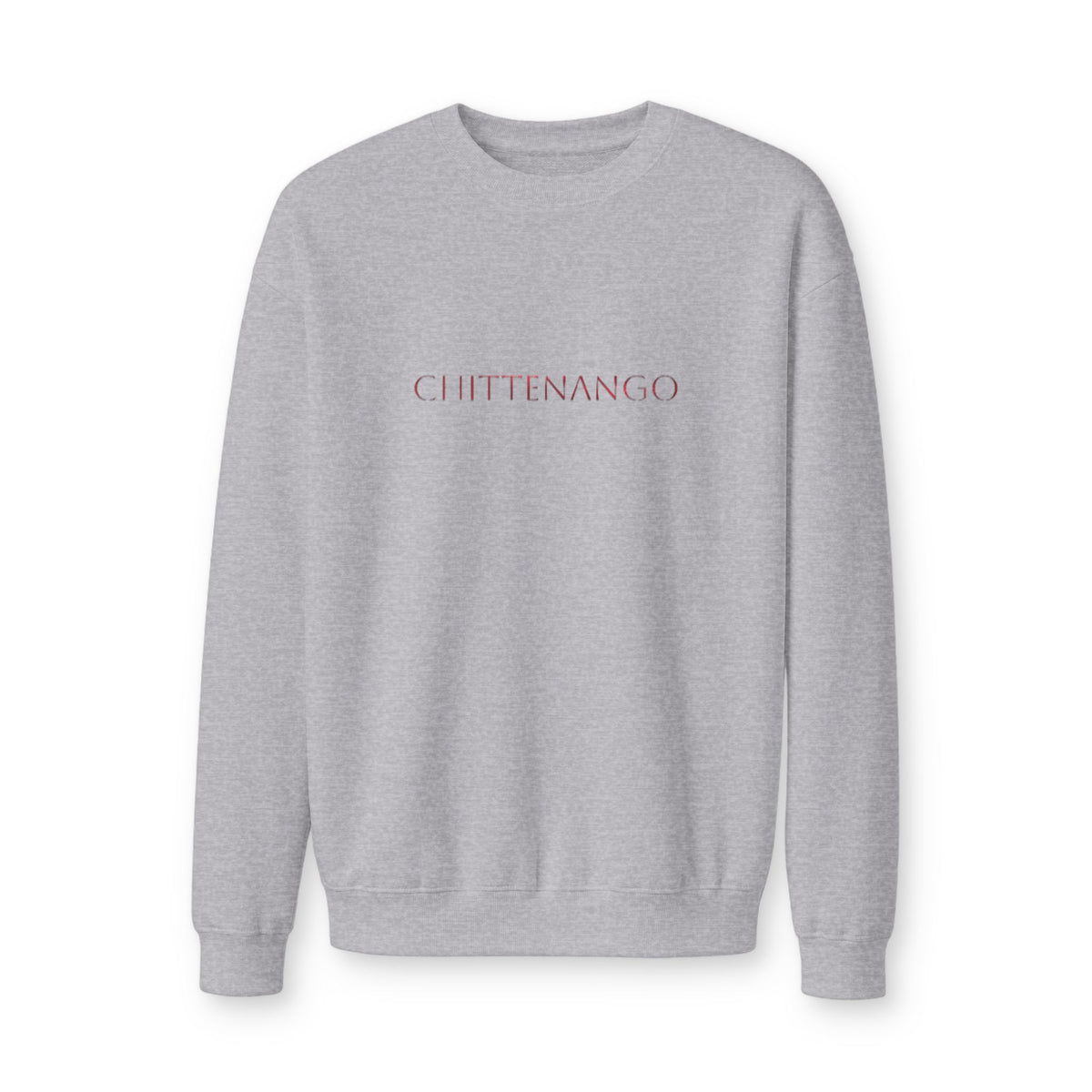Chittenango Red Metallic Crewneck Sweatshirt - American Apparel