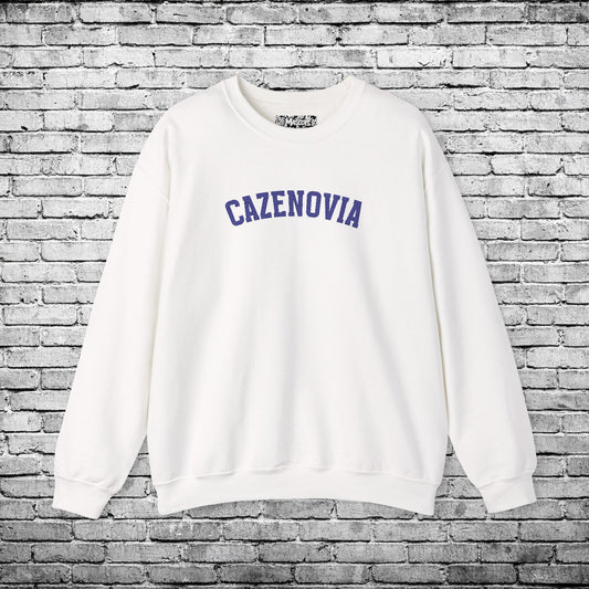 Cazenovia Blue Embroidered Sweatshirt