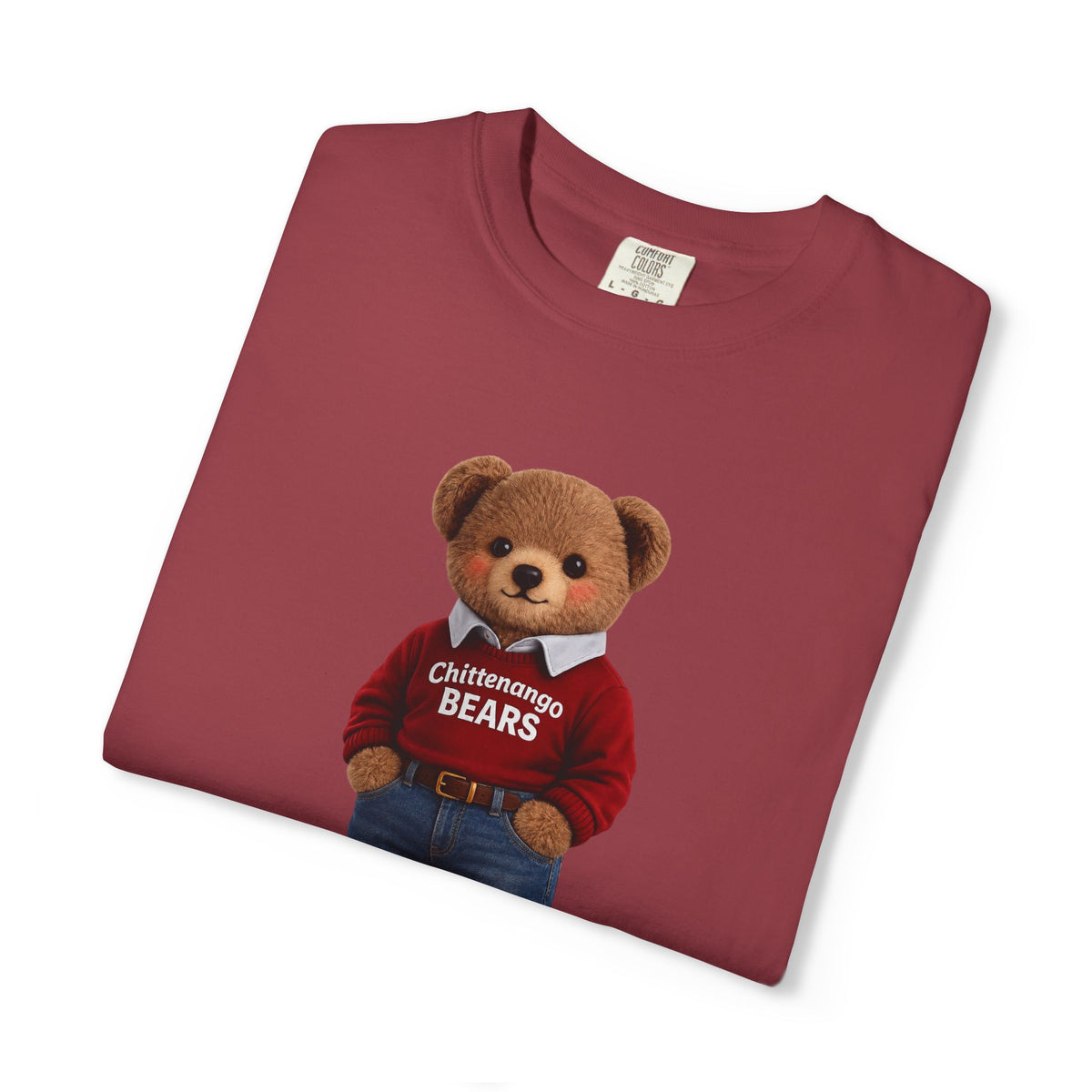 Red Sweater Chittenango Bear - Comfort Colors