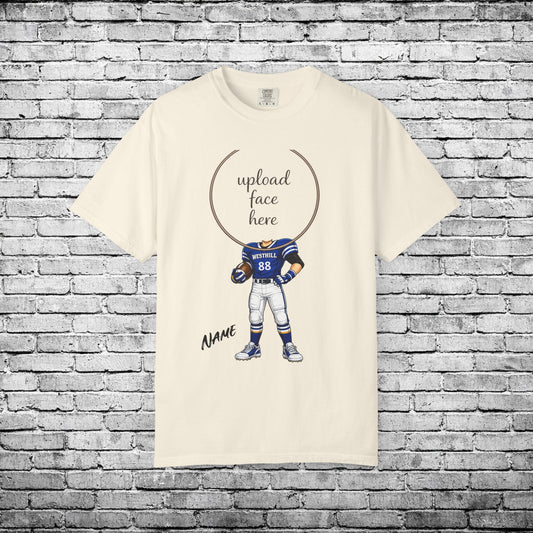Westhill Football Custom Caricature T - Comfort Colors Brand