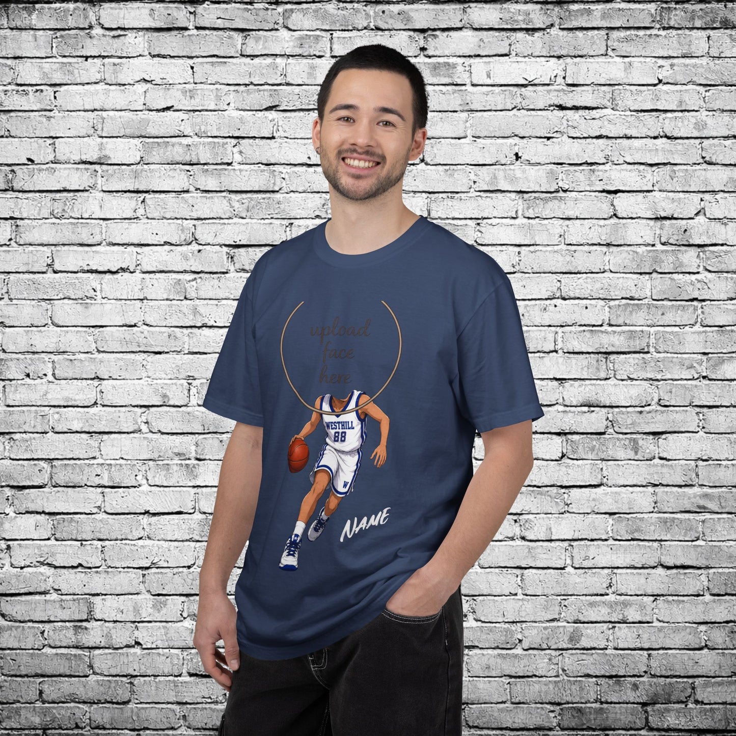 Westhill Basketball Custom Caricature T - Comfort Colors Brand