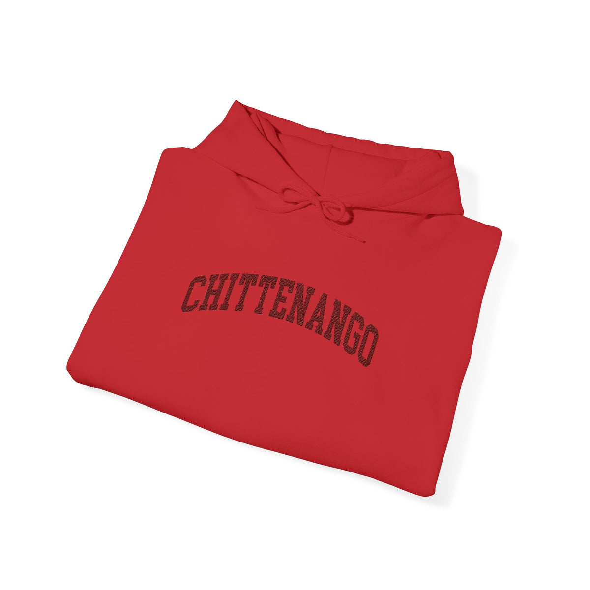 Chittenango (Red) Embroidered Hoodie