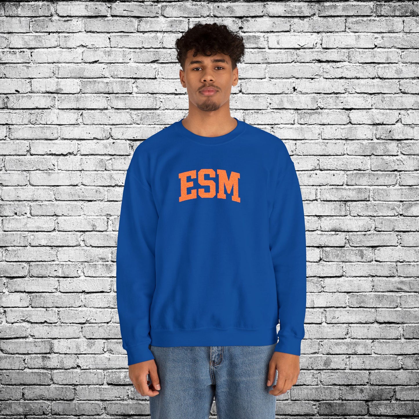 ESM Orange Embroidered Sweatshirt