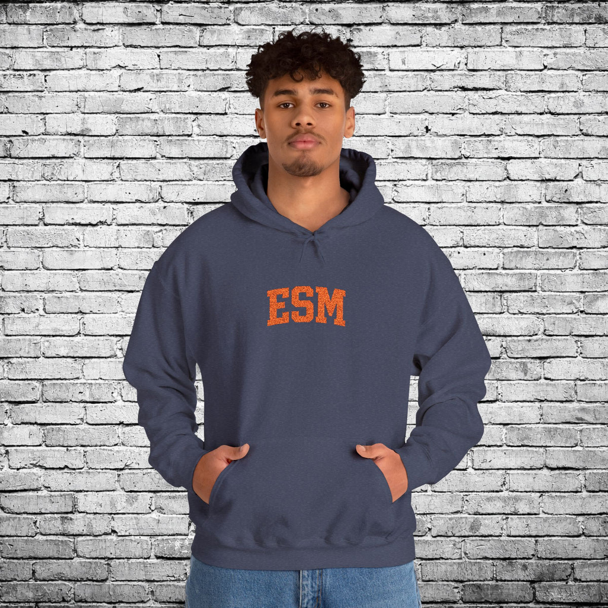 ESM Orange Embroidered Hoodie