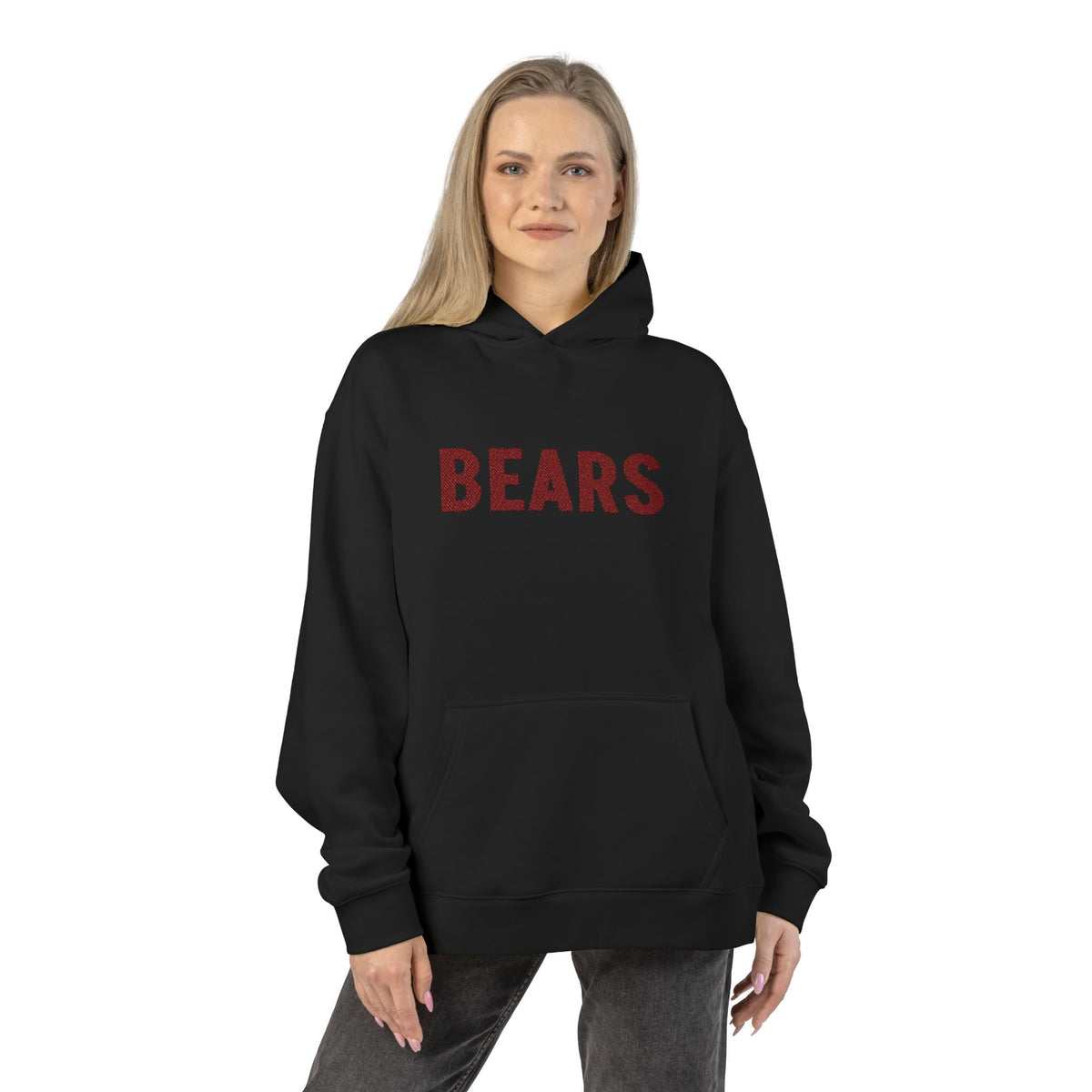 Chittenango Bears Maroon Embroidered Hoodie - AS Colour