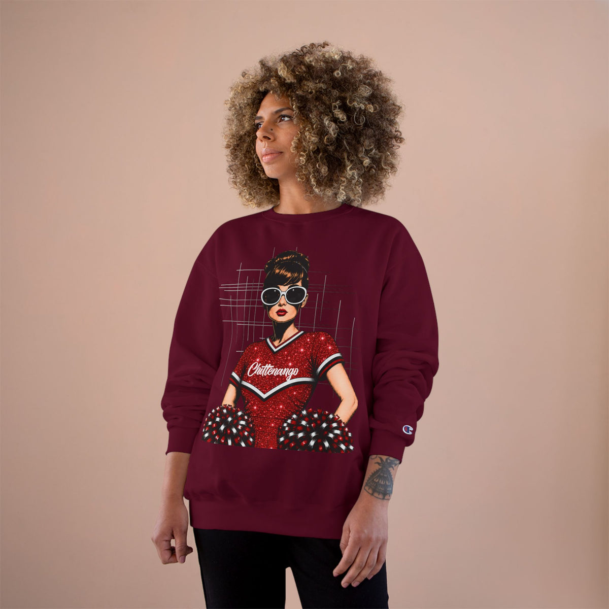 Chittenango Cheerleader Sweatshirt. - Comfort Colors