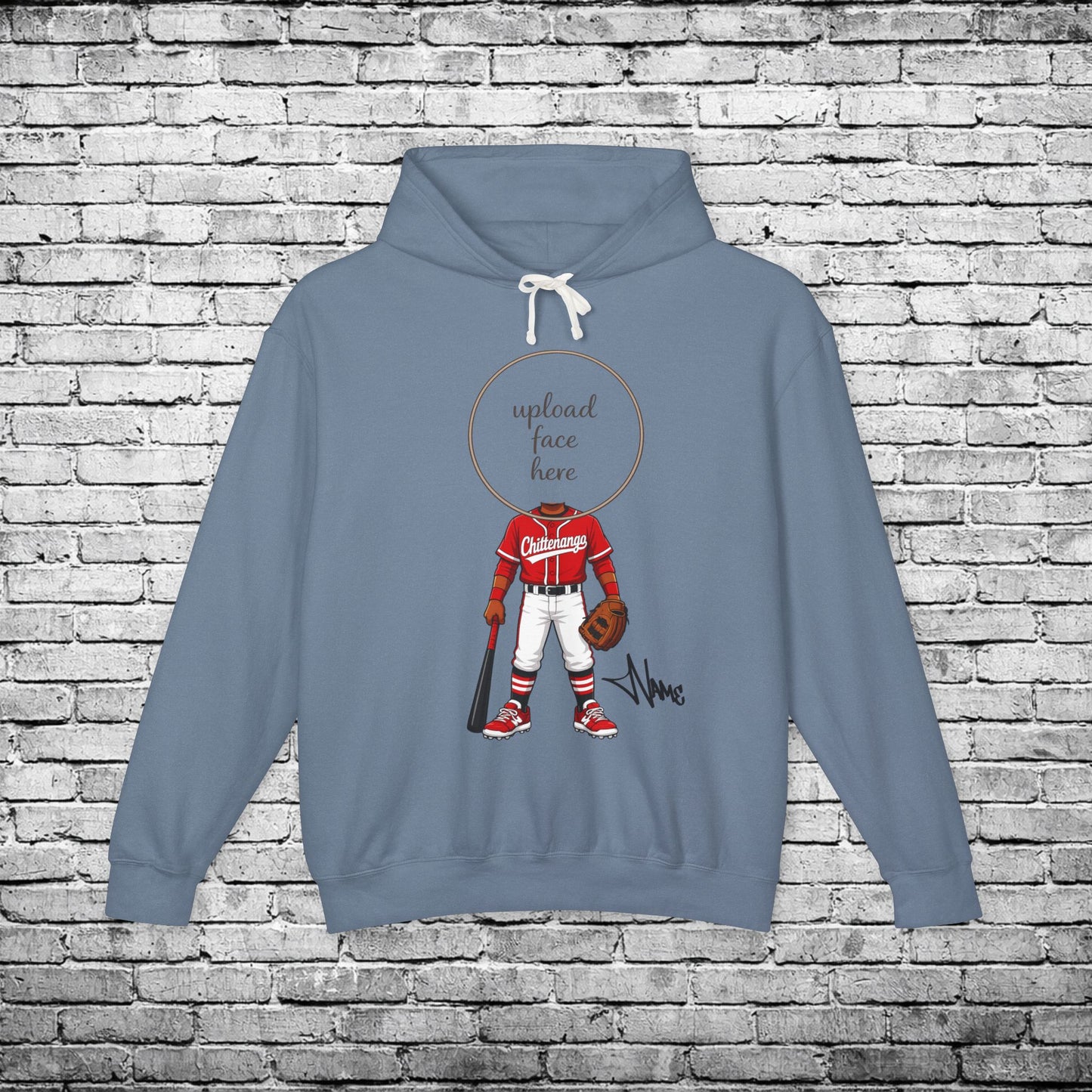 Chittenango Baseball (Dark Skin Tone) Custom Caricature Hoodie - Comfort Colors Brand