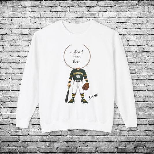 Sports Zone Custom Caricature Crewneck Sweatshirt - Comfort Colors