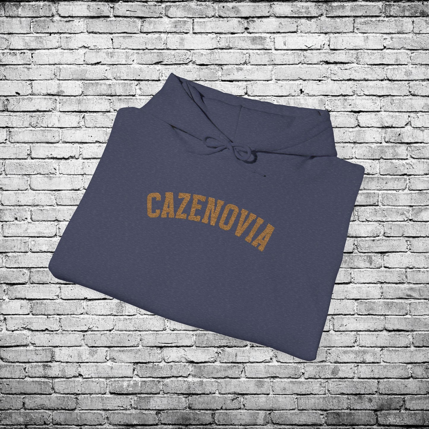 Cazenovia Gold Embroidered Hoodie