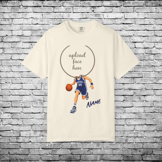 Westhill Basketball (Female) Custom Caricature T - Comfort Colors Brand