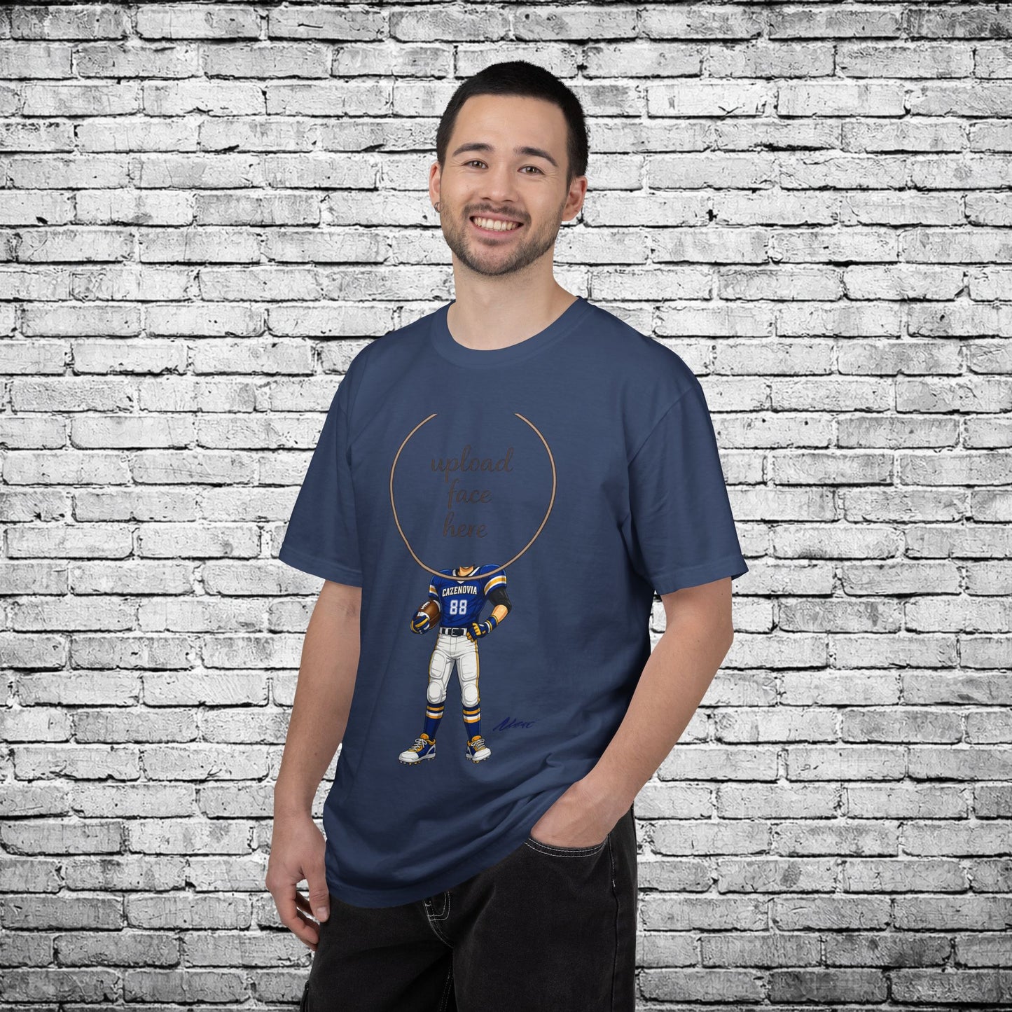Cazenovia Football Custom Caricature T - Comfort Colors Brand