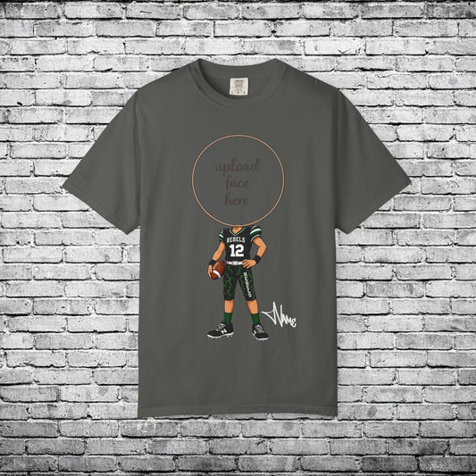 Rebels Football (Light Skin Tone) Custom Caricature T - Custom Colors Brand