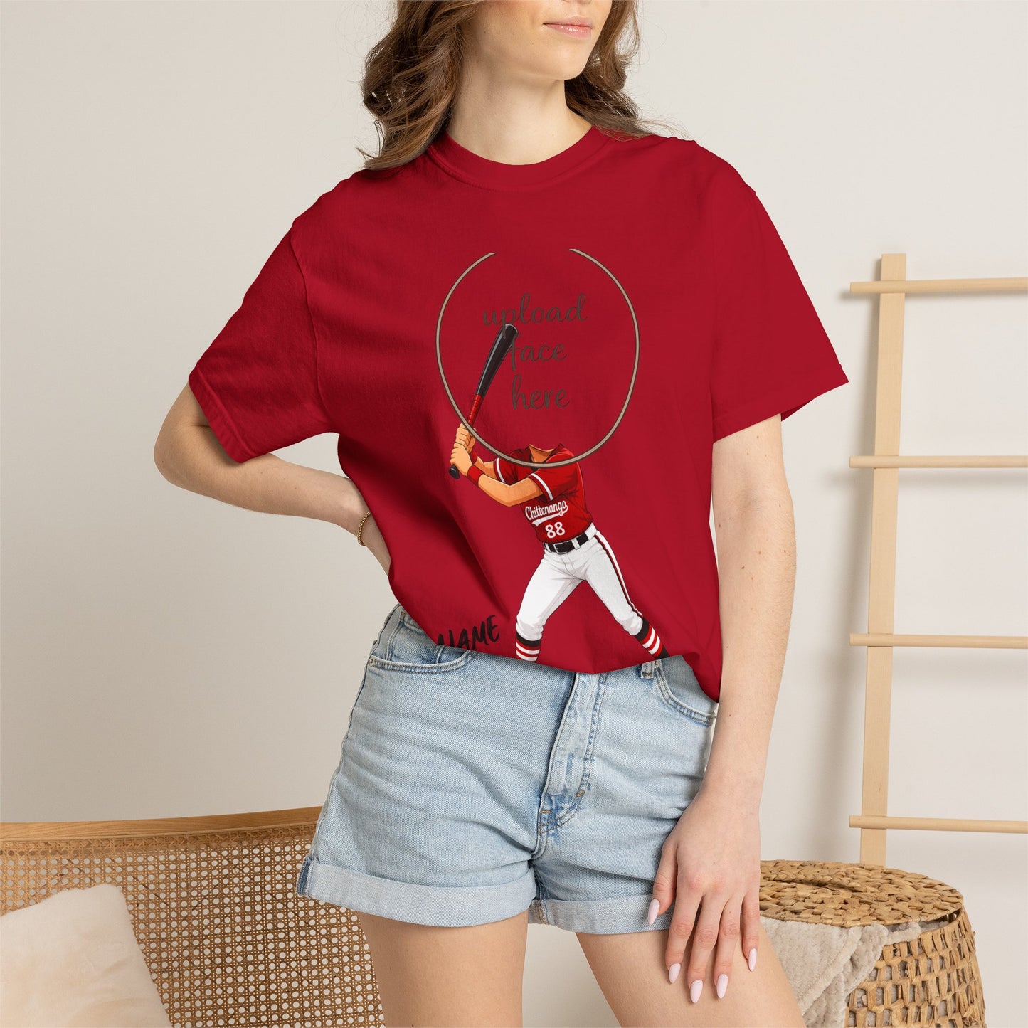 Chittenango Softball Custom Caricature T - Comfort Colors Brand