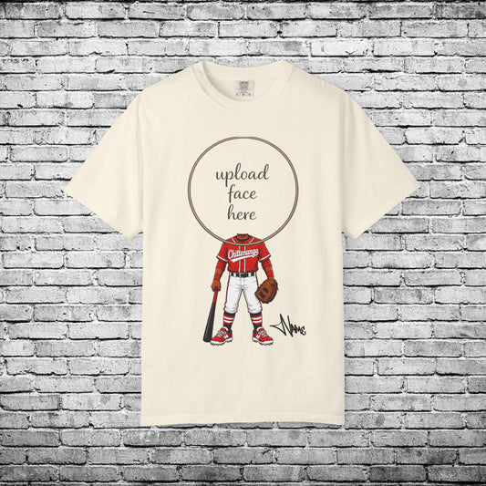 Chittenango Baseball (Dark Skin Tone) Custom Caricature T - Comfort Colors Brand