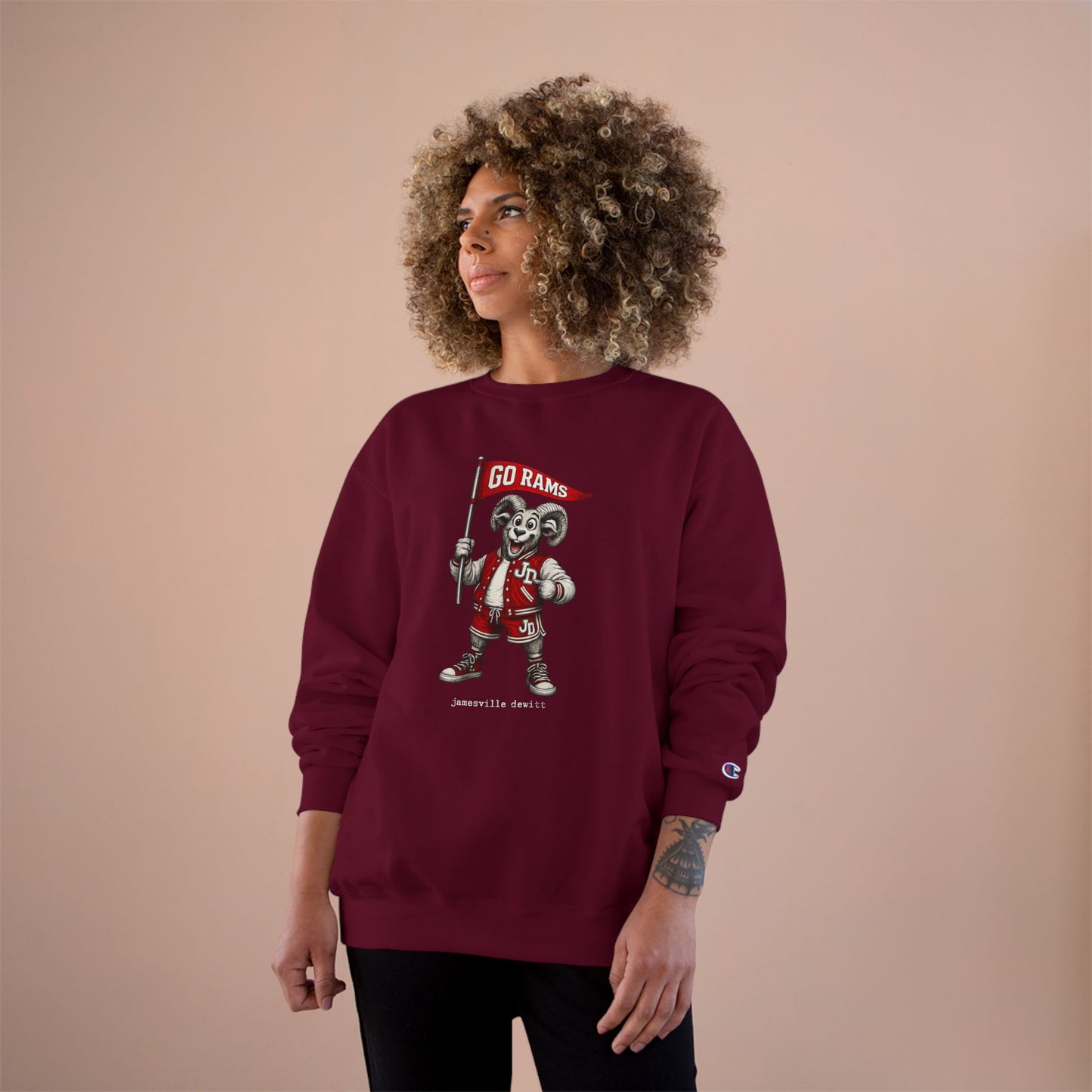 Jamesville Dewitt Ram Sweatshirt - Champion Brand
