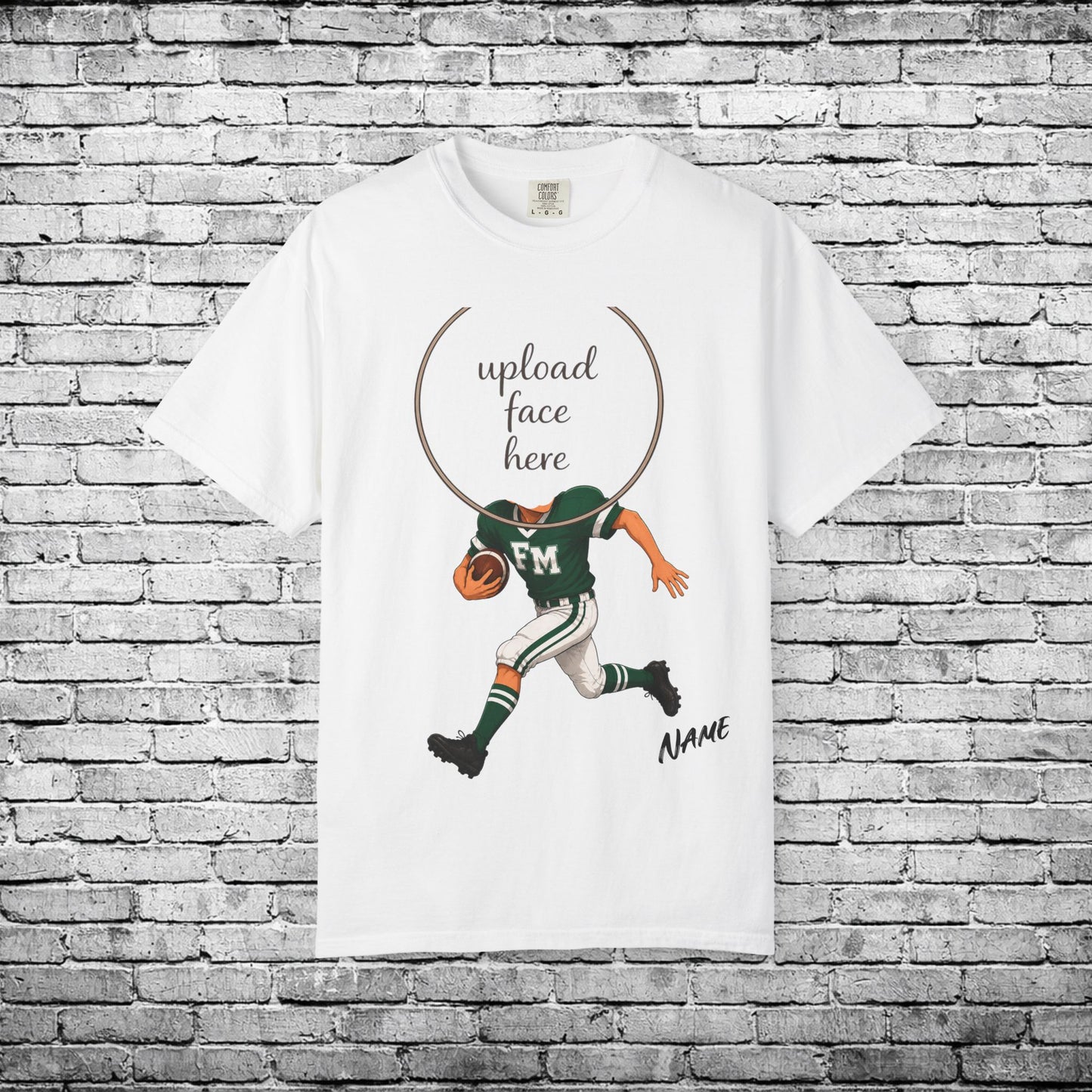 Fayetteville Manlius Football Custom Caricature T - Comfort Colors Brand