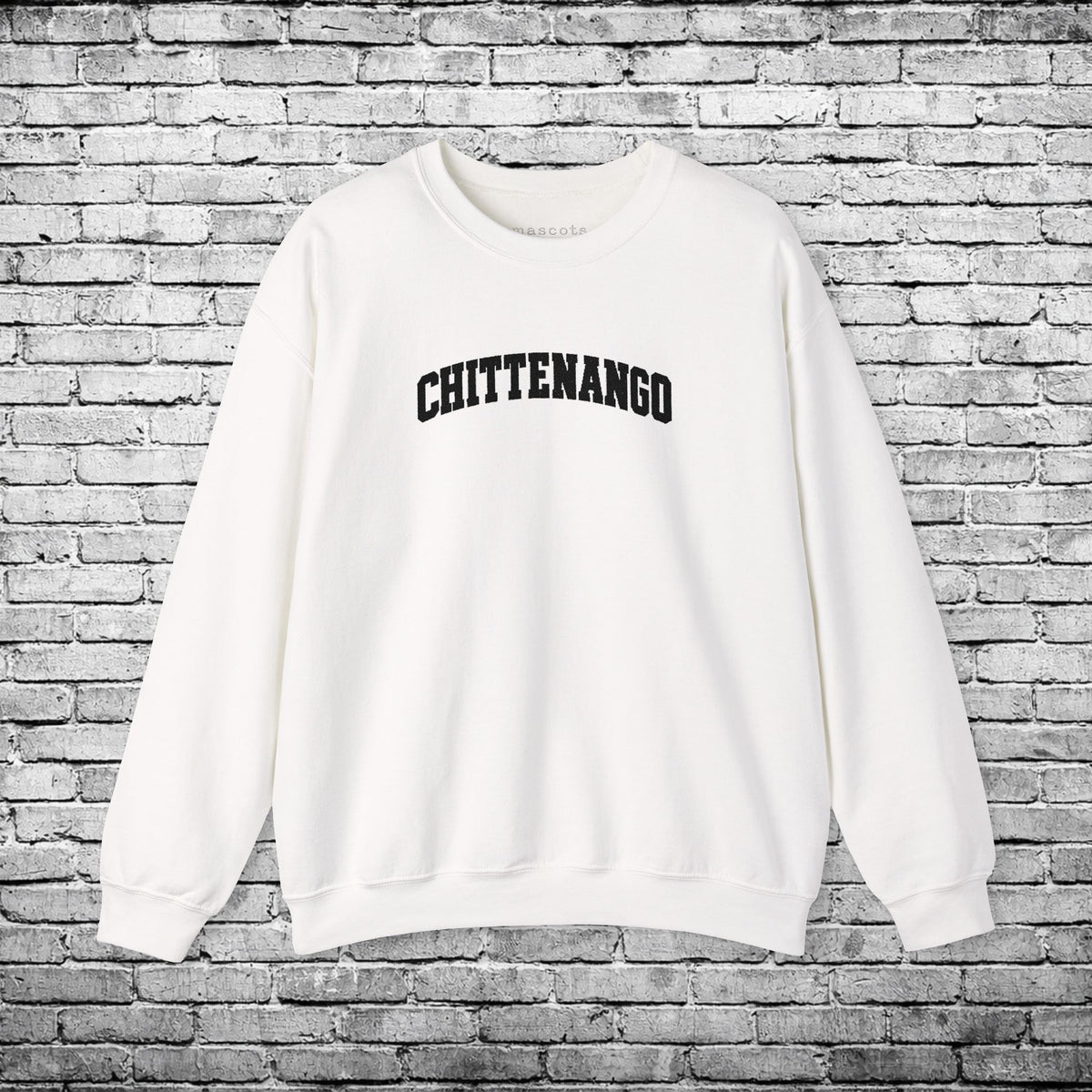 Chittenango Black Embroidered Sweatshirt