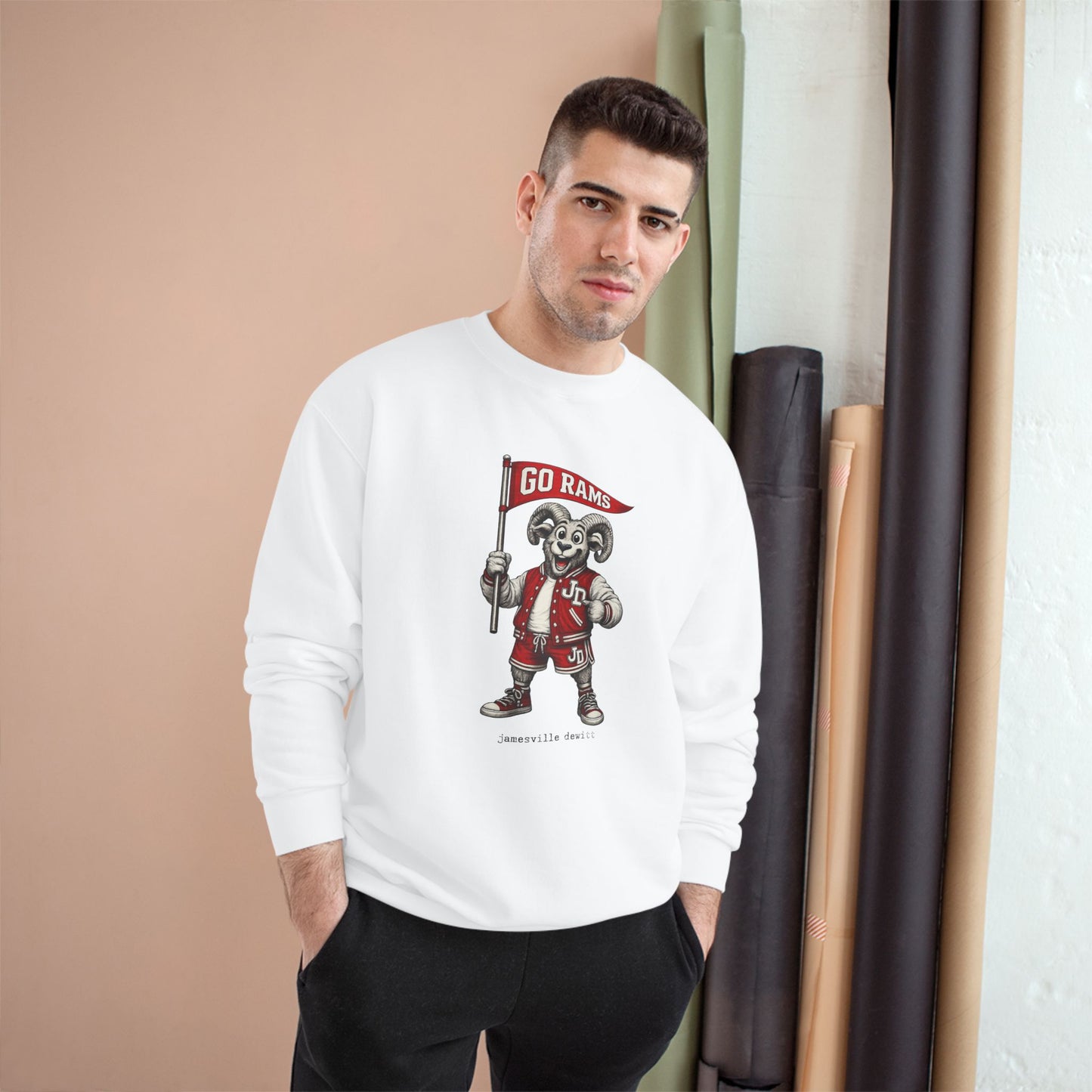 Jamesville Dewitt Ram Sweatshirt - Champion Brand