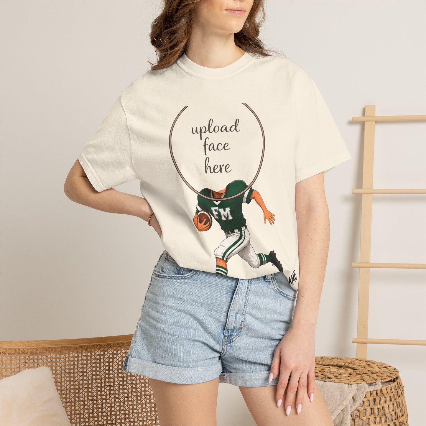 Fayetteville Manlius Football Custom Caricature T - Comfort Colors Brand