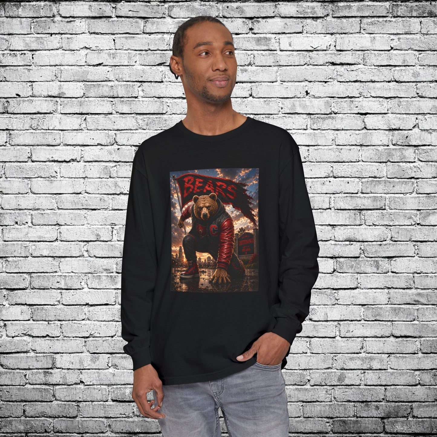 Chittenango Super Hero Long Sleeve T - Comfort Colors