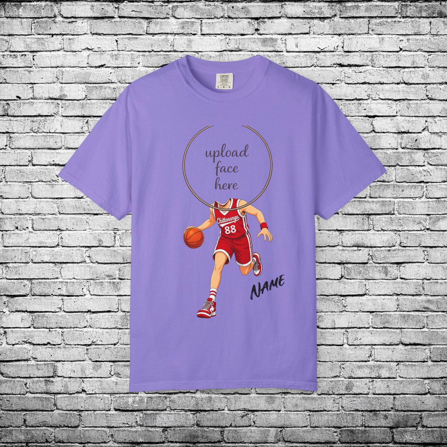 Chittenango Basketball Custom Caricature T - Comfort Colors Brand