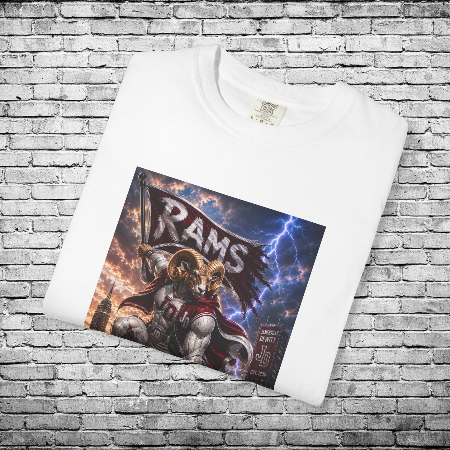 Jamesville Dewitt Superhero Ram T - Comfort Colors Brand