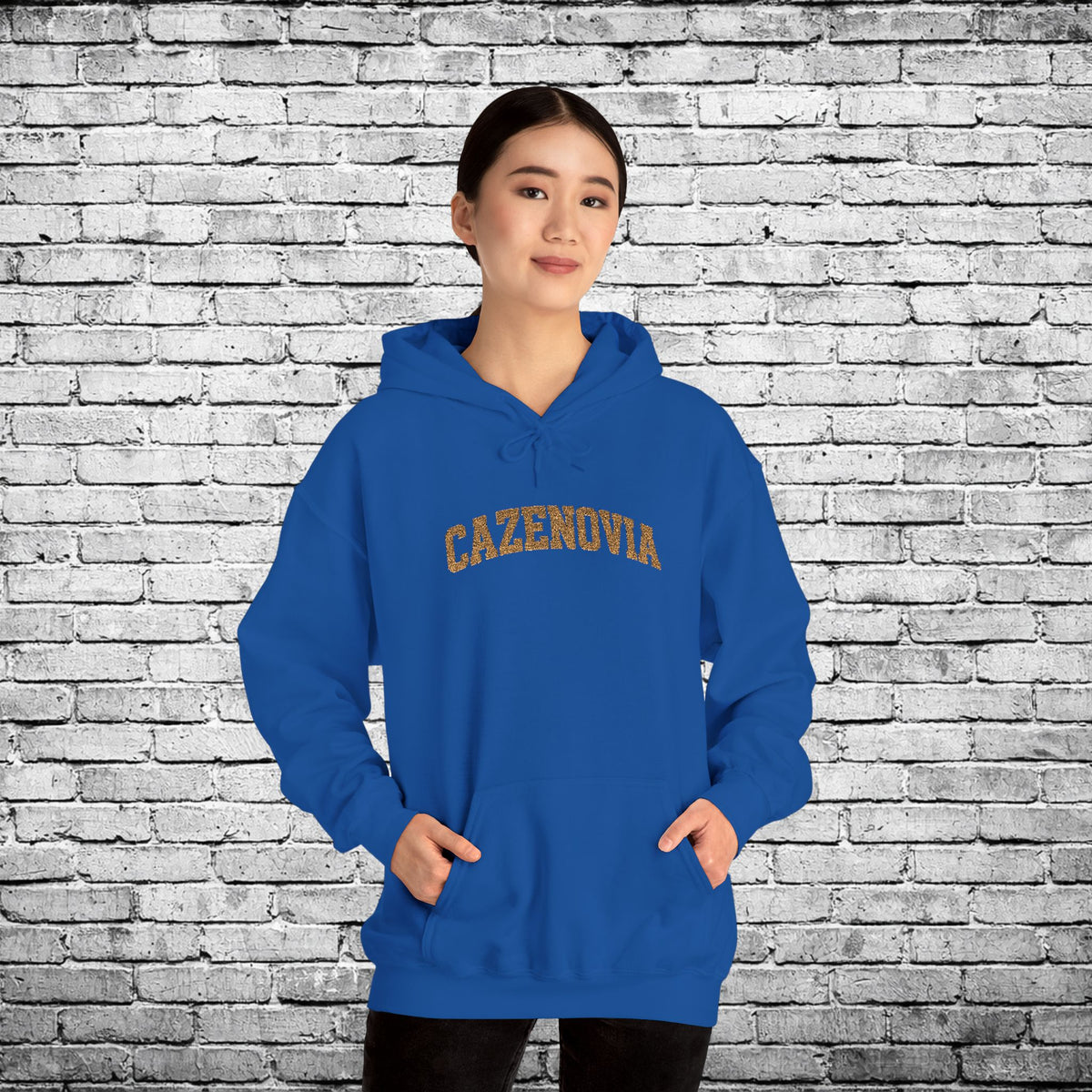 Cazenovia Gold Embroidered Hoodie