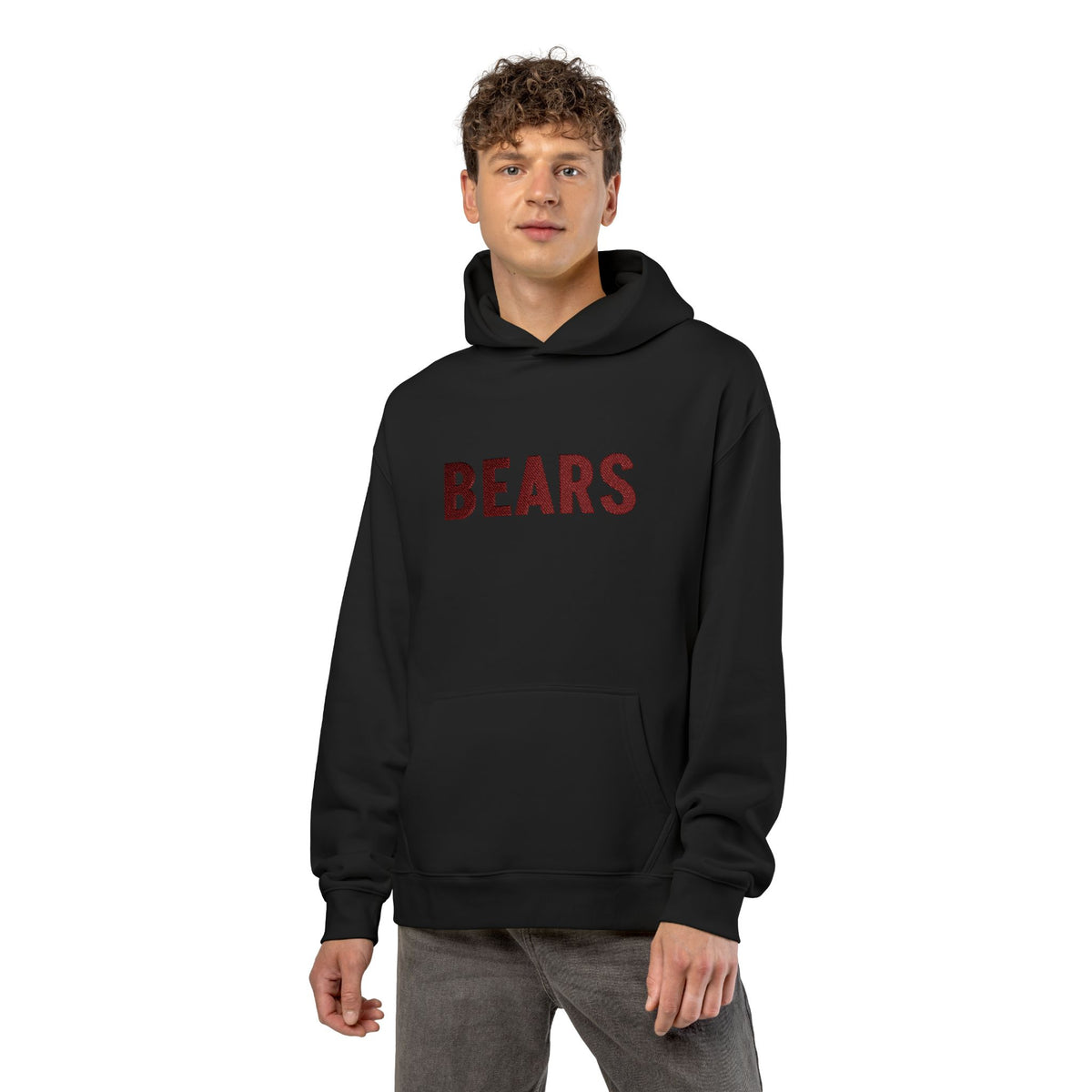 Chittenango Bears Maroon Embroidered Hoodie - AS Colour