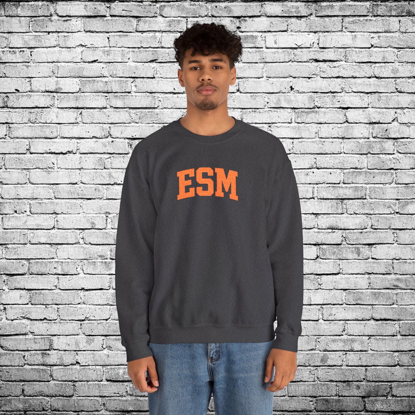 ESM Orange Embroidered Sweatshirt