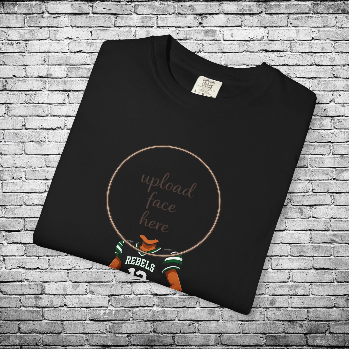 Rebels Football (Dark Skin Tone) - Custom Caricature T - Custom Colors Brand