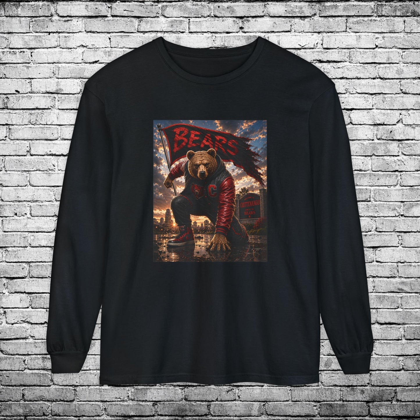Chittenango Super Hero Long Sleeve T - Comfort Colors