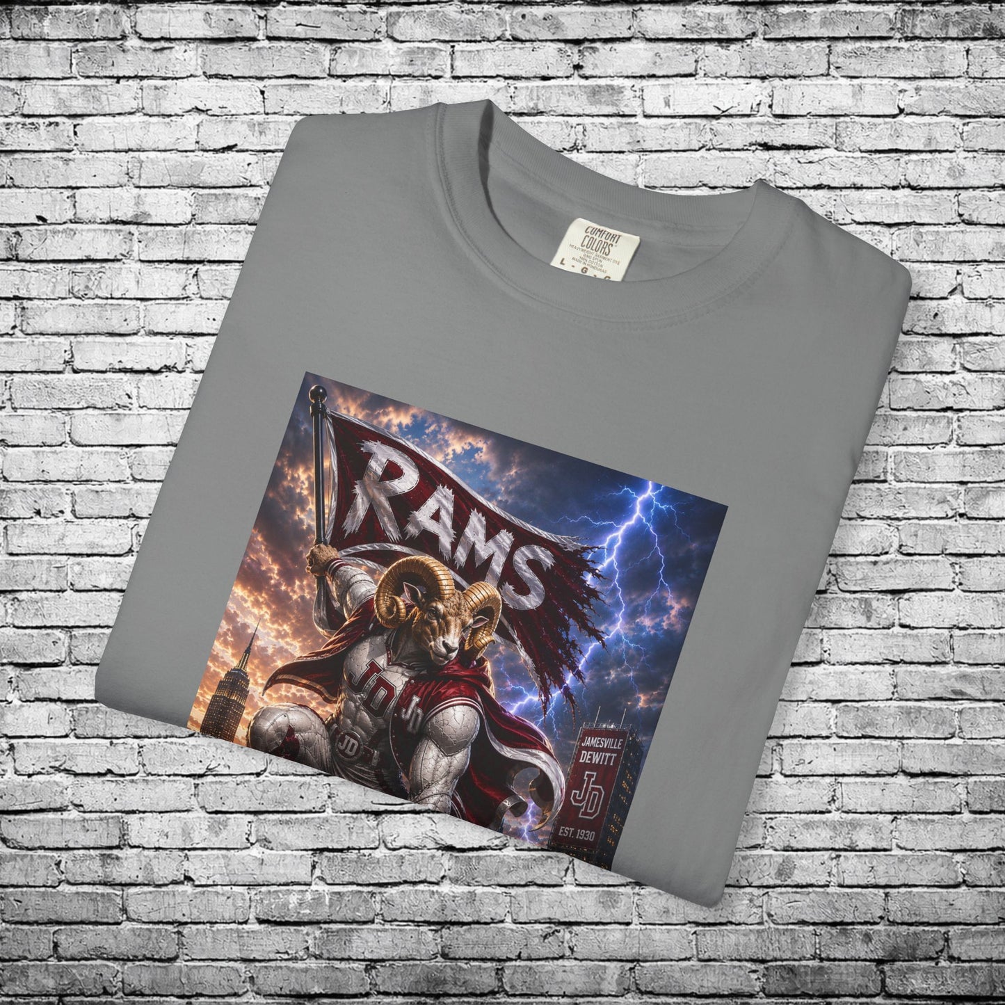Jamesville Dewitt Superhero Ram T - Comfort Colors Brand