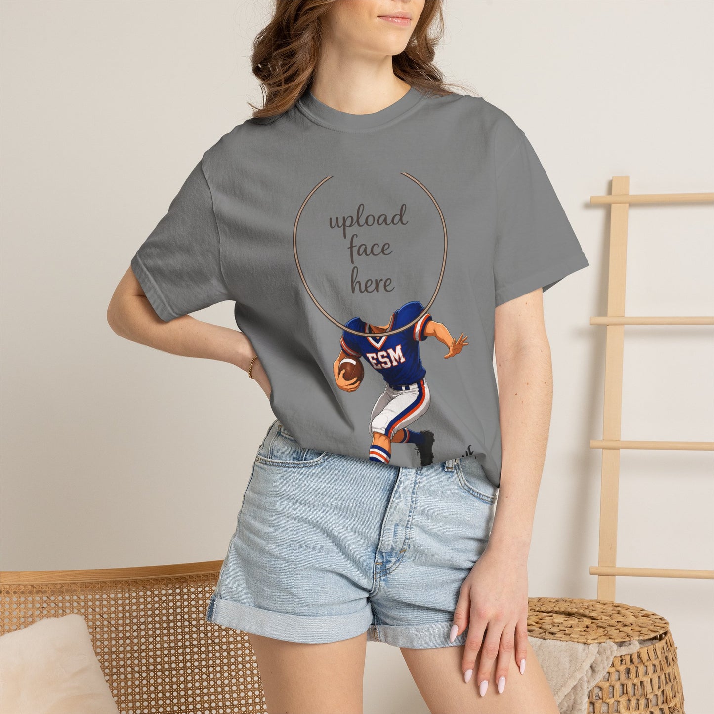 ESM Football Custom Caricature T - Comfort Colors Brand