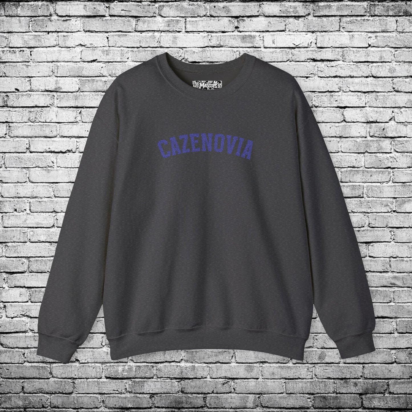 Cazenovia Blue Embroidered Sweatshirt