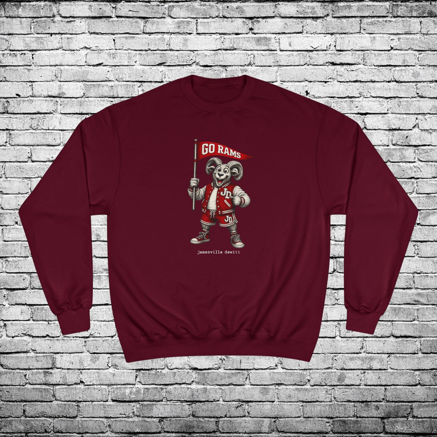 Jamesville Dewitt Ram Sweatshirt - Champion Brand