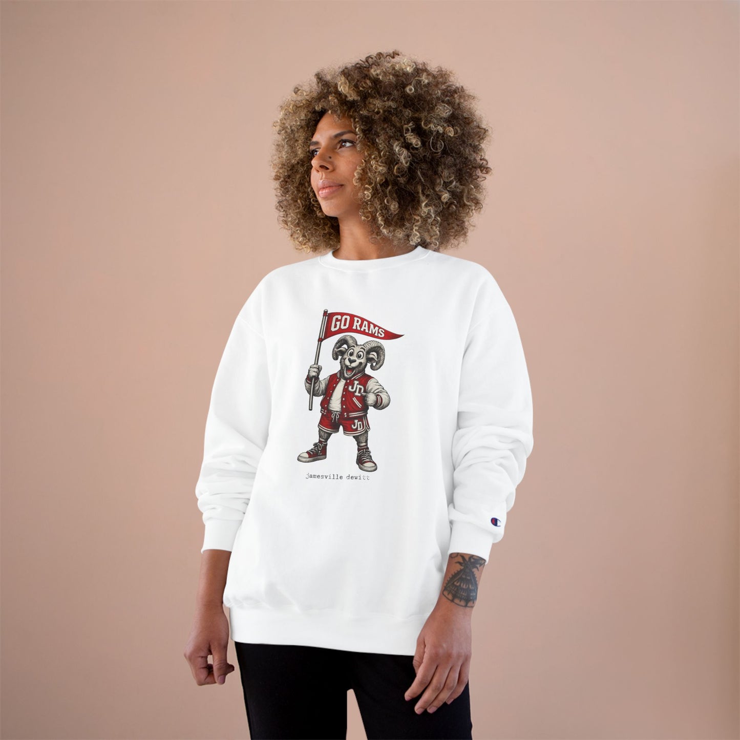Jamesville Dewitt Ram Sweatshirt - Champion Brand