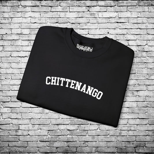 Chittenango White Embroidered Sweatshirt