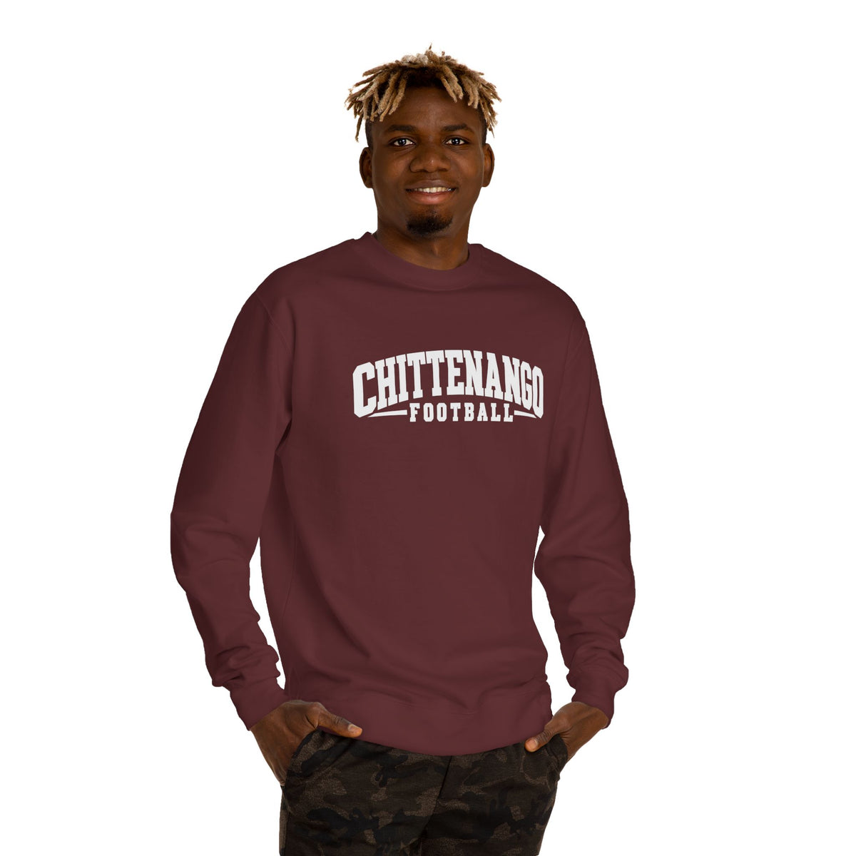 Custom Chittenango Football Personalized Last Name & Number Sweatshirt - Independent Trading Co. Brand