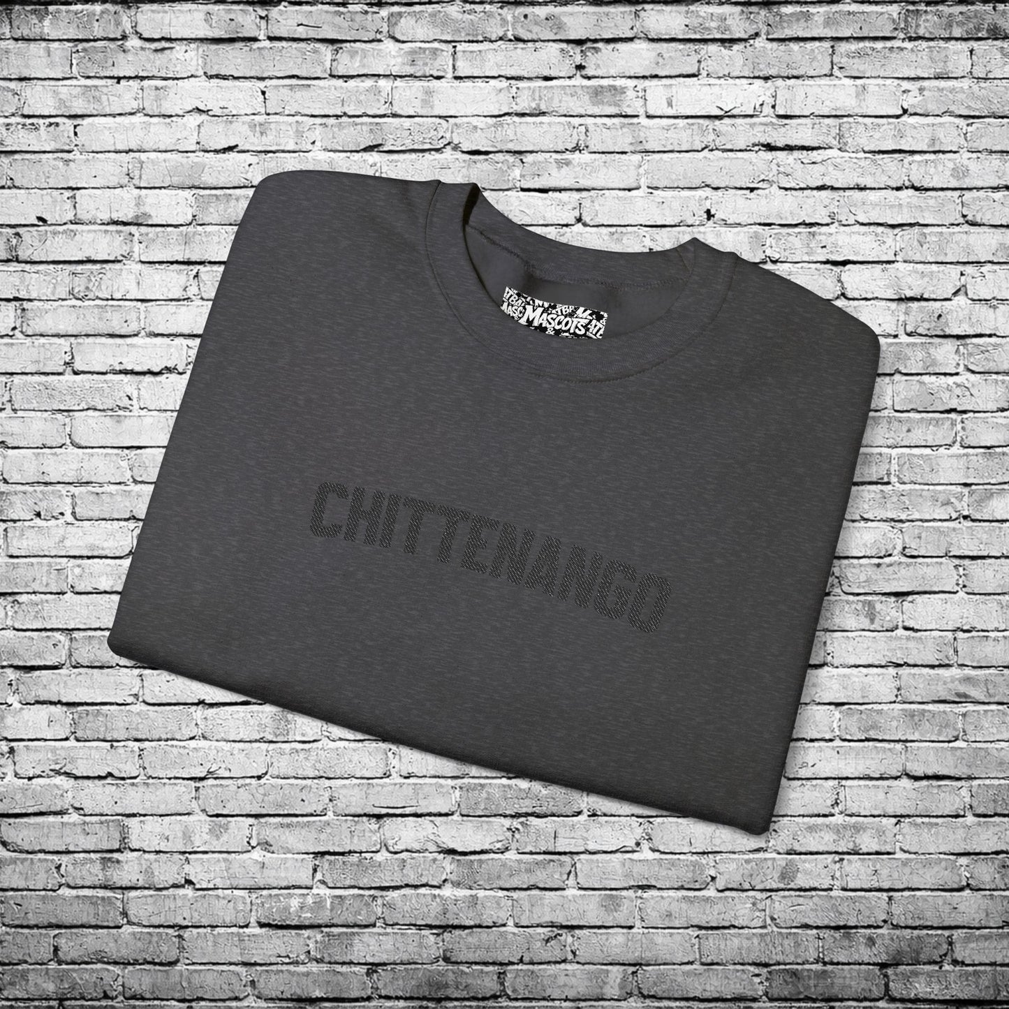 Chittenango Black Embroidered Sweatshirt