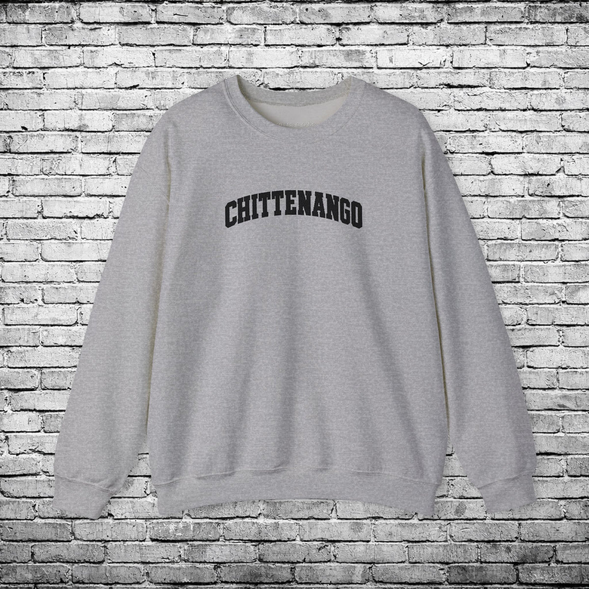 Chittenango Black Embroidered Sweatshirt