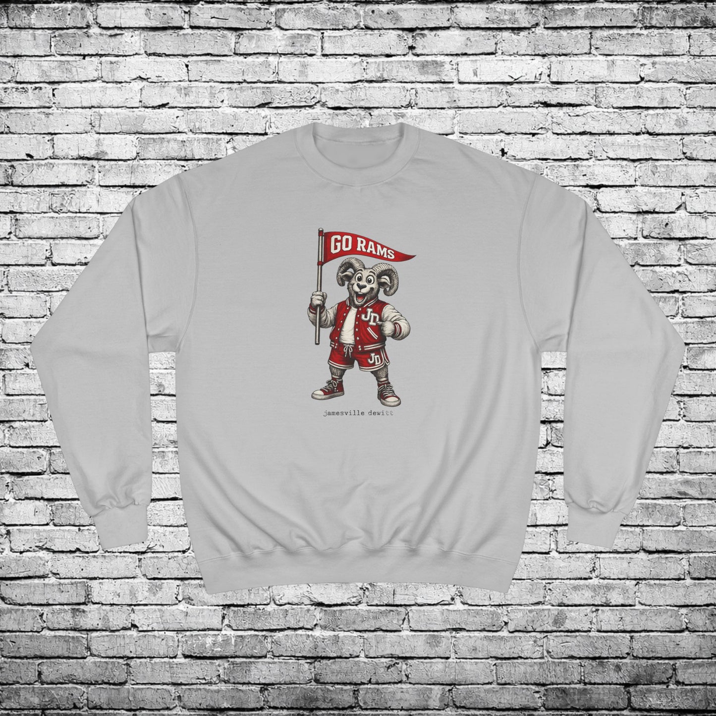 Jamesville Dewitt Ram Sweatshirt - Champion Brand