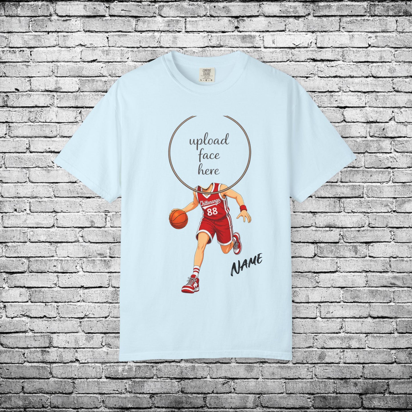 Chittenango Basketball Custom Caricature T - Comfort Colors Brand