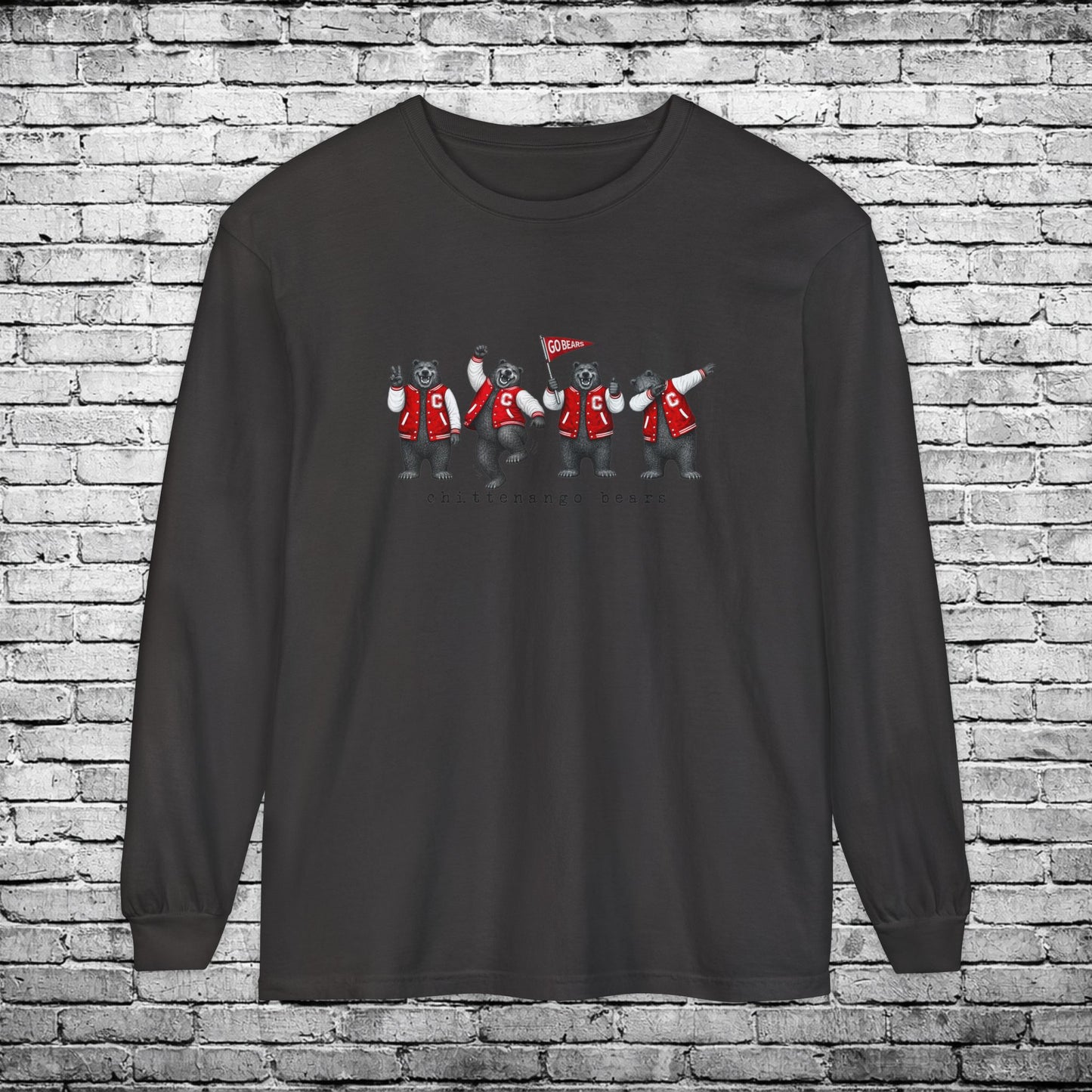 Chittenango Bears Long Sleeve T - Comfort Colors Brand