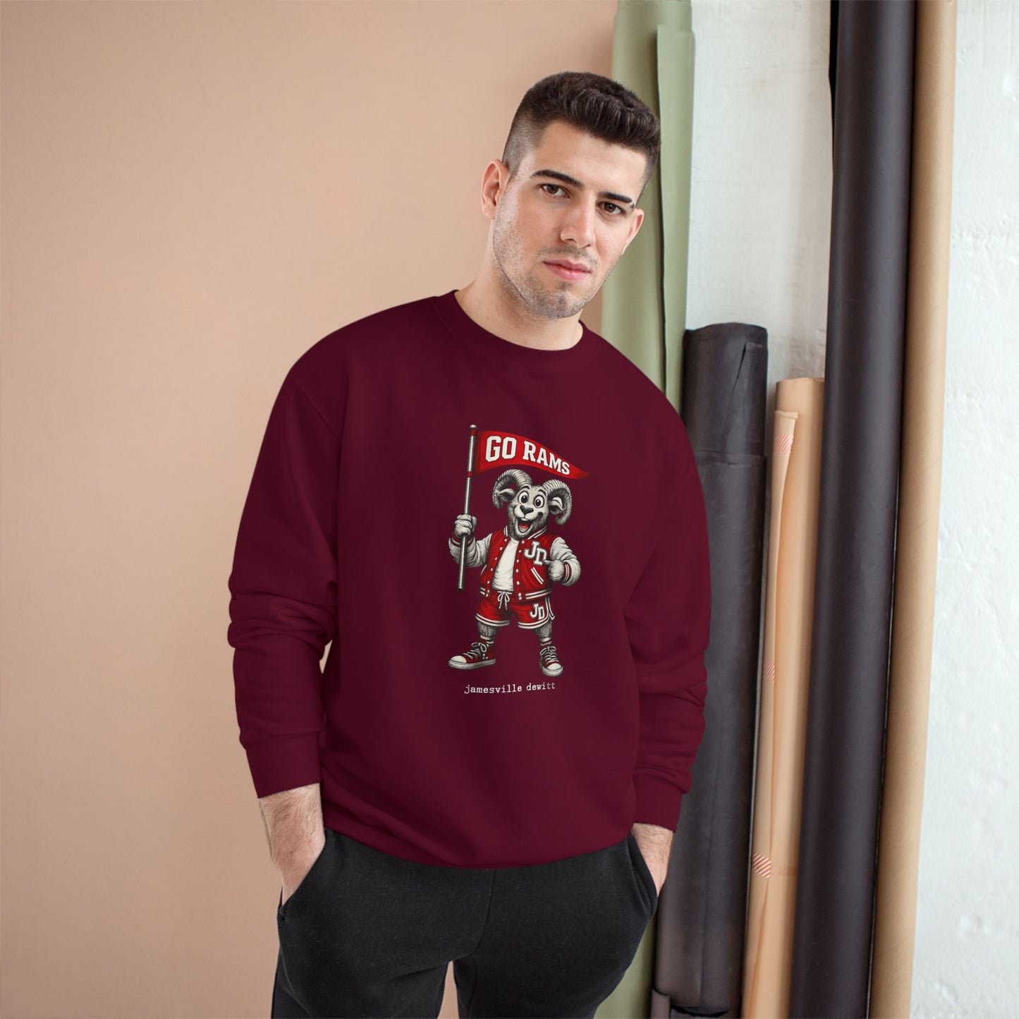 Jamesville Dewitt Ram Sweatshirt - Champion Brand