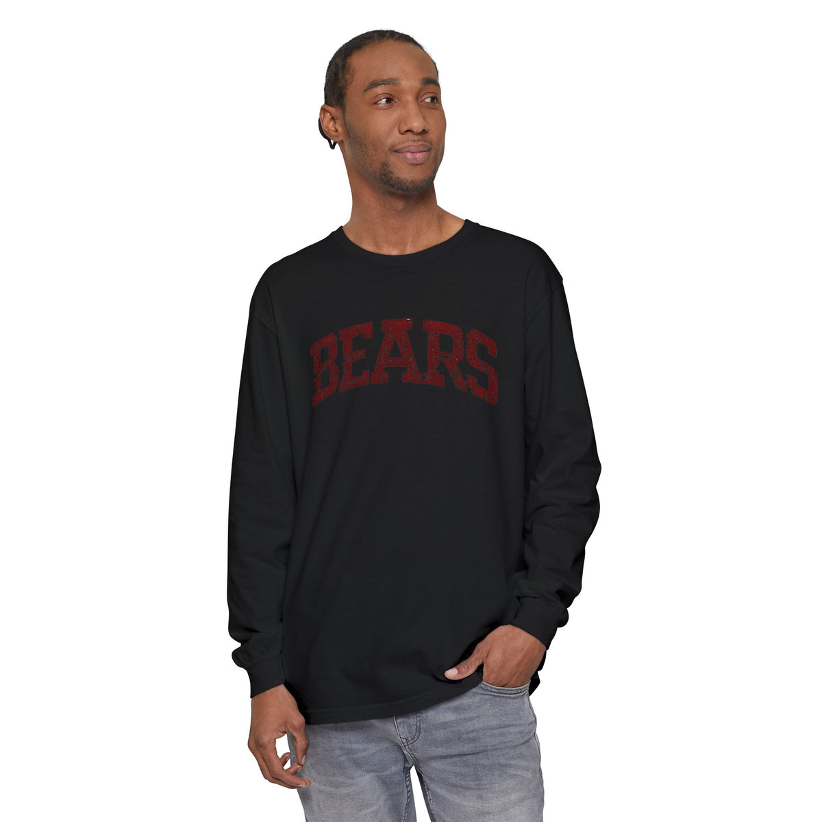 Copy of Chittenango Distressed BEARS Long Sleeve T - Comfort Colors