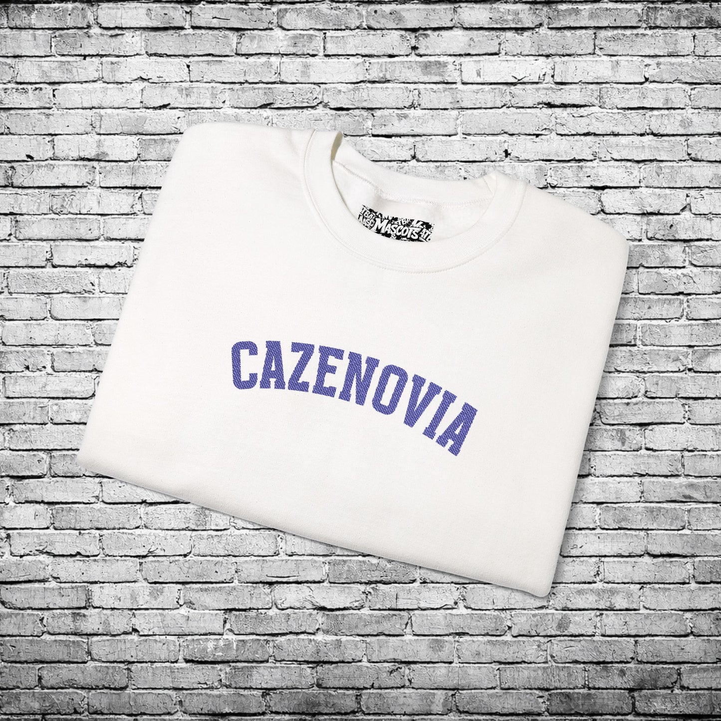 Cazenovia Blue Embroidered Sweatshirt