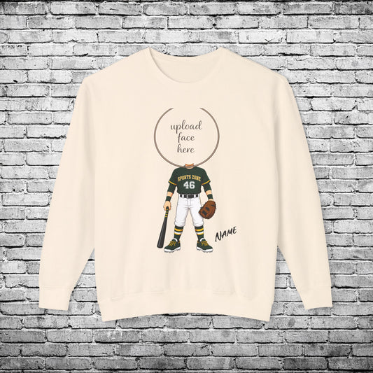Sports Zone Custom Caricature Crewneck Sweatshirt - Comfort Colors